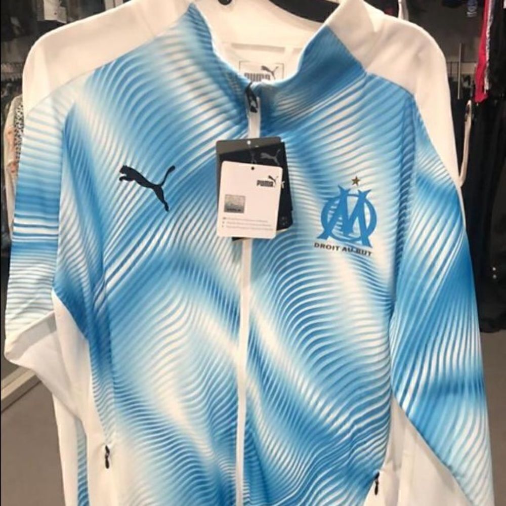 NWT PUMA DROIT AU BUT L SLIM FIT OM Stadium Jacket athletic dry moisture manage - Picture 6 of 13